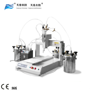 Automatic epoxy resin dispensing equipment with cleaning